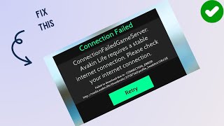 How to fix “connection Failed” in Avakin Life  Fix login Failed [upl. by Johansen]