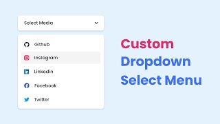 Custom Dropdown Select Menu in HTML CSS amp JavaScript [upl. by Waterman446]