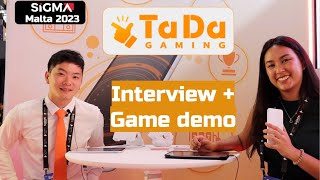 A new type of game is shaking up the market Interview with TaDa Gaming at the SIGMA Malta 2023 [upl. by Dorrej]