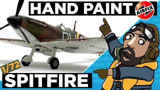 Hand Paint Airfix 172 Spitfire [upl. by Kenlay]