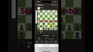 Stafford gambit song chessmakta chess chessopening brilliant learnchesstrapin30seconds [upl. by Portwine]