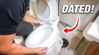 How To Install And Replace Your Old Toilet To A BETTER Efficient One DIY [upl. by Nayrb]