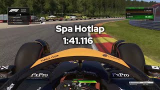 F1 24 Spa Hotlap  Setup  141116 [upl. by Yehc157]