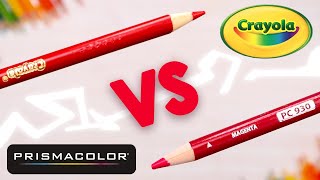 CRAYOLA VS PRISMACOLOR  Which Colored Pencil Is Best [upl. by Ayidan658]