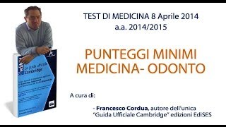 Punteggi Minimi Test Medicina AA 201415 [upl. by Atsejam]