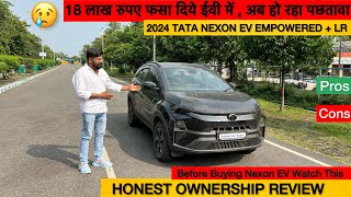 2024 TATA NEXON EV  Empowered Plus LR Dark  Honest Ownership Review  Pros and Cons [upl. by Adnaloj]