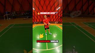 🏸👉Viktor Axelsen  Forehand Serve🔥 badmintonlovers badminton axelsen training [upl. by Enahpad452]