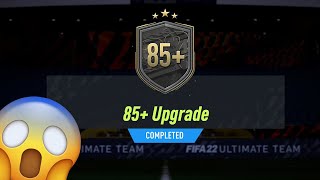 OPENING MY GUARANTEED 85 UPGRADE SBC PACK FIFA 22 85 UPGRADE SBC COMPLETE [upl. by Nnaeiram]