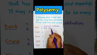 Polysemy  Semantics  ELT  Vocabulary  Morphology  Linguistics LinguaFranca1 [upl. by Drofwarc]