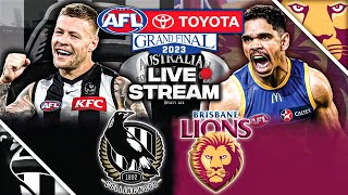 AFL GRAND FINAL Collingwood vs Brisbane 2023  Live Watch Along [upl. by Ecinuahs]