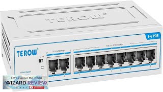 10Port Gigabit PoE Network Switch Featuring 8 PoE 2 Uplink Ports 8023afat Review [upl. by Ajad]