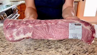 Costco Pork Loin  Costco 2024  Costco Meat  Pork Loin Recipe  ASMR Cooking [upl. by Esmeralda]