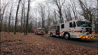 Anne Arundel County Maryland units operating on a reported house fire [upl. by Klinger137]