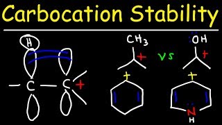 Carbocation Stability  Hyperconjugation Inductive Effect amp Resonance Structures [upl. by Trauts]