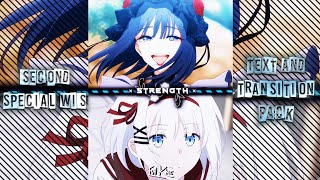 Special Wis Text and Transition Pack🔥 XMLLink📱 anime alightmotion [upl. by Anawait]