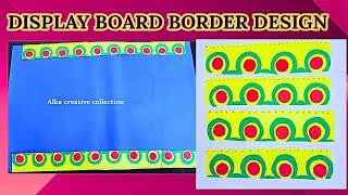 Display board border design easy Border design for display board [upl. by Aihsar]