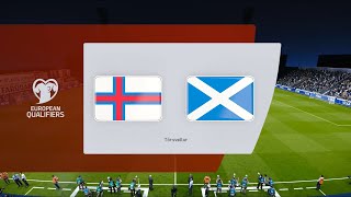 Faroe Islands vs Scotland  Tórsvøllur  2022 FIFA World Cup Qualifiers  PES 2021 [upl. by Nanreit]