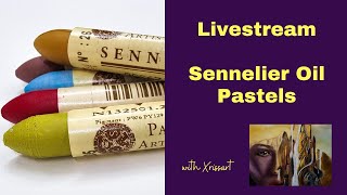 Livestream  Painting with Sennelier Oil Pastels [upl. by Ker]