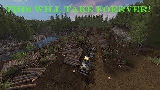 FS17  Forestry On Pinecreek Hills  This Will Take Forever  Timelapse [upl. by Cassilda]