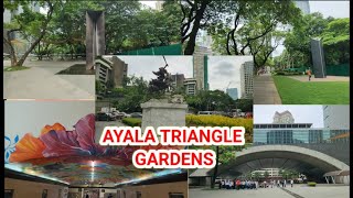 AYALA TRIANGLE GARDENS WALKING TOUR MAKATI PHILIPPINES 🇵🇭 gardens [upl. by Amsirp]