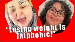 Fat acceptance TikTok cringe  quotRebel Wilsons weight loss is fatphobicquot [upl. by Refitsirhc]