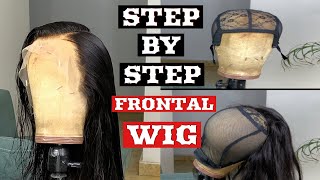 VERY DETAILED HOW TO MAKE A FRONTAL WIG  BEGINNERS STEP BY STEP [upl. by Alael]