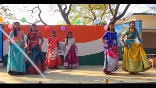 Chandrullo Unde Kundelu dance performance by ZPHS CHANDOLI students farewell party 202324 [upl. by Dobbins485]