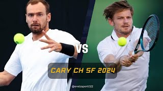 Cary Challenger 2024 SF Roman Safiullin 1 vs David Goffin 4 Highlights [upl. by Cis]