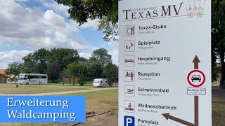 Ferienresort Texas MV erweitert mit Waldcamping  Wohnmobilstellplatz bei Kirch Jesar [upl. by Medeah]