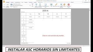 Instalar ASC HORARIOS con todas sus funcionalidades [upl. by Rosen]