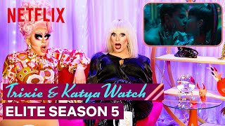 Drag Queens Trixie Mattel amp Katya React to Elite Season 5  I Like to Watch  Netflix [upl. by Anitrebla]