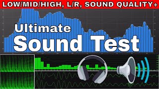 Test Your SpeakersHeadphone Sound Test LowMidHigh LR Test Bass Test Quality Frequency Range [upl. by Fitz]