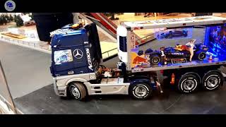 Hercules Hobby Mercedes 1851 ActrosHercules Hobby 20FT Converted Reefertrailer With RedBull RB18 [upl. by Nwahs]