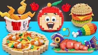 LEGO FOOD Compilation 2 HOURS  The LEGO Worlds Of Food Apu and Friends  Lego Food Challenge [upl. by Ennahs933]