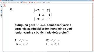 2019 BURSLULUK 6 Sınıf Matematik Soruları Ve Çözümleri [upl. by Leimad750]