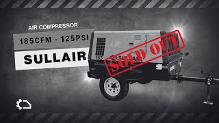 Portable Air Compressor SULLAIR 185  equipment aircompressor texas [upl. by Lachlan]