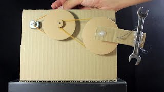 How To Make Strong Gear From Cardboard at home  Motor RPM Gear Speed [upl. by Ava426]