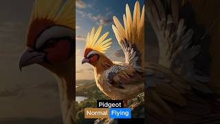 Realistic Pokemon Evolution  Pidgey pokemon pidgey Pidgeotto pokemoncommunity Pidgeot ai ash [upl. by Olcott]