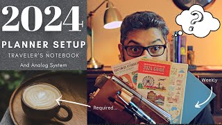 Planner Setup 2024 Travelers Notebook  and Analog System [upl. by Nnyleahs]