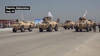 Taliban Hold Parade at Former US Base in Afghanistan [upl. by Rye]