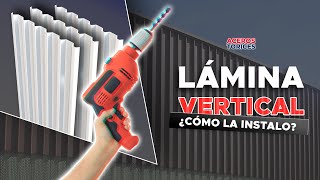 ¡Aprende como instalar lámina vertical para fachada [upl. by Cnahc]