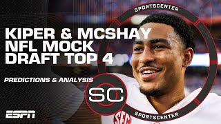 The NFL Drafts MOST LIKELY scenarios for TOP 4  Kiper amp McShay 3Round Mock  SportsCenter Special [upl. by Adne]