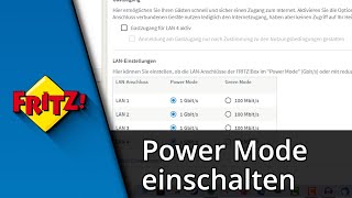 FritzBox schneller machen  Power Mode einschalten ✅ Tutorial [upl. by Esele]