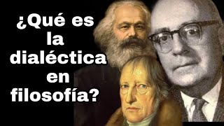 La dialéctica en filosofía Hegel Marx y Adorno  Sábado filosófico 57 [upl. by Delaine]