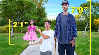 The Worlds Shortest Woman VS Tallest Man [upl. by Leind]