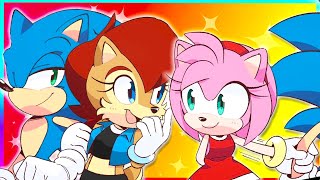 SonAmy VS SonAlly  Sonic Comic Dub [upl. by Tsui]