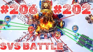 Whiteout Survival  Battle Phase  206 vs 202  BBQ in 202 😂🔥 [upl. by Terrena]