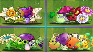 4 Team SPIN  PULT  SHROOM  PUNCH Plants Battlez  Who Will Win  PvZ 2 Team Plants [upl. by Knoll]