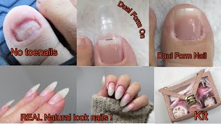 KITS SOLD OUT  Real or Fake  Real Looking Fake Nails  Natural Color Nail Gel Kit  No Toenails [upl. by Evers]