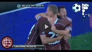 Gol de Acosta All Boys 2 Lanús 3 Fecha 16 Torneo Inicial 2013 [upl. by Nwahsak]